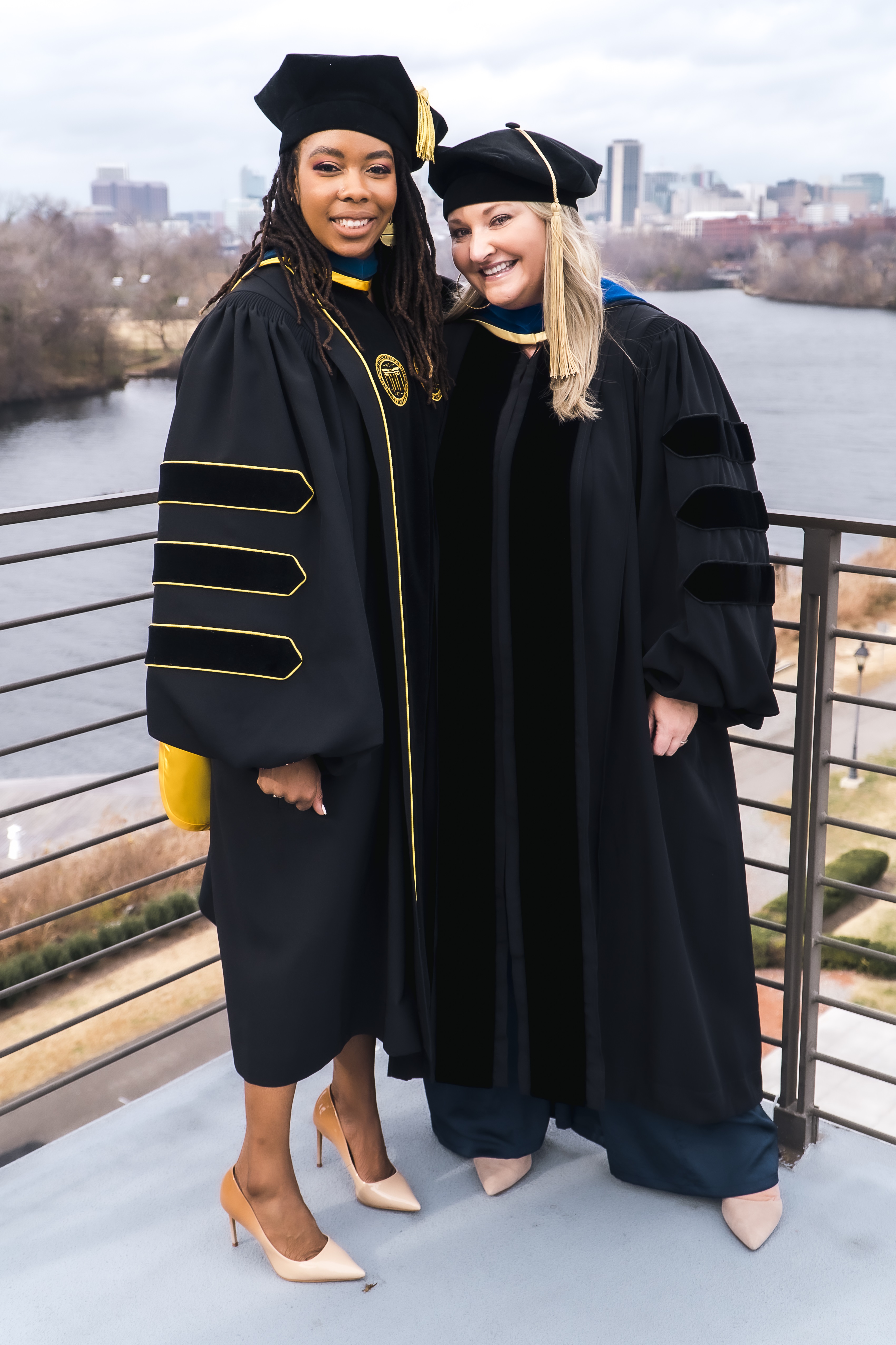 Dr. Brown and Dr. LaRose at 2021 commencement