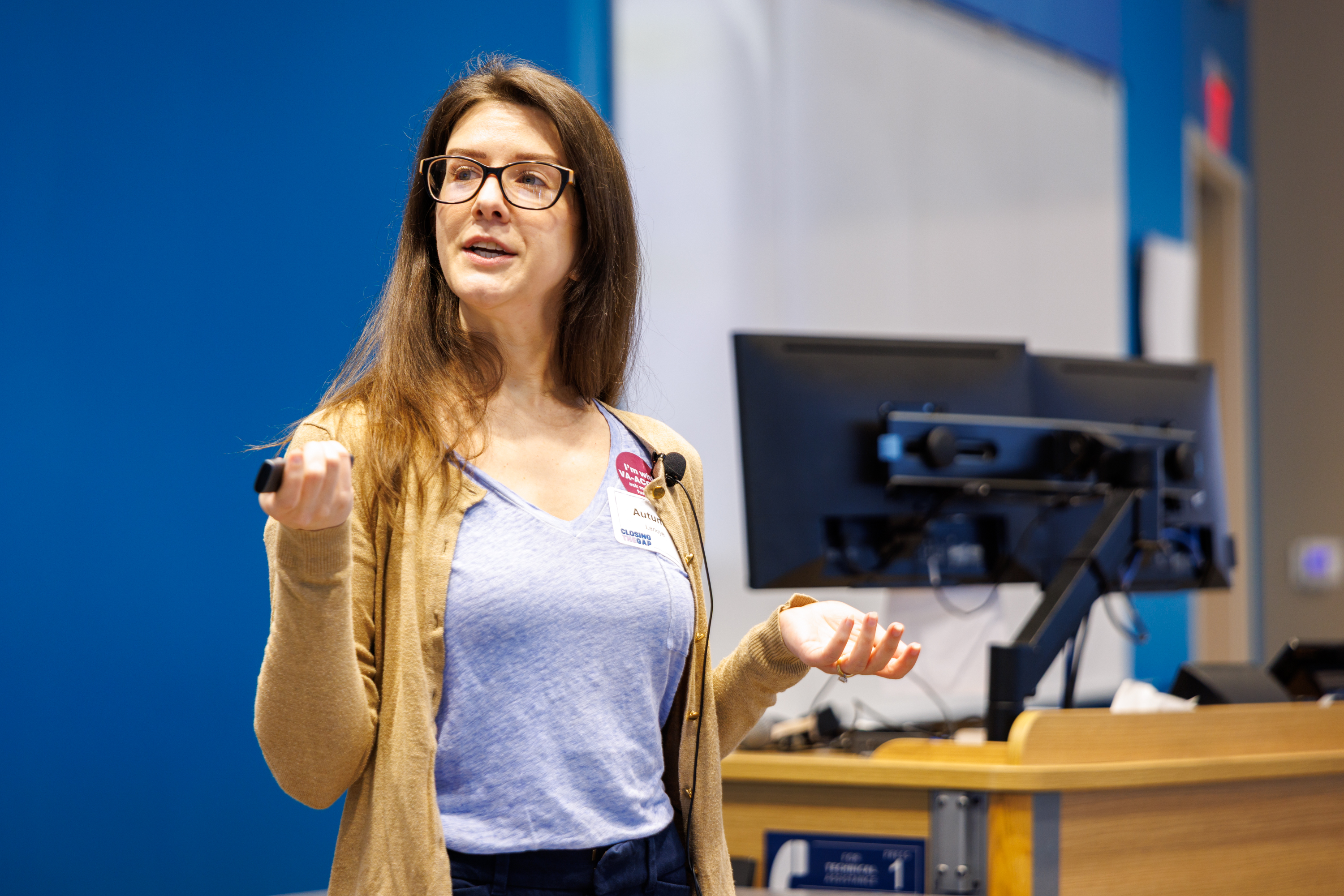 A person speaking